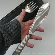 Load image into Gallery viewer, Edwardian Waler &amp; Hall Boxed Silver Plate Serving Set c 1905
