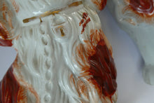 Load image into Gallery viewer, Red and White Patches. Antique Staffordshire Chimney Spaniels Dogs. Victorian
