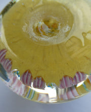 Load image into Gallery viewer, Vintage Scottish Perthshire Paperweight Yellow Ground 9 Spokess
