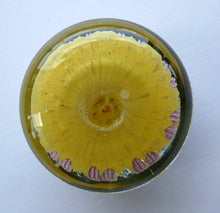 Load image into Gallery viewer, Vintage Scottish Perthshire Paperweight Yellow Ground 9 Spokess
