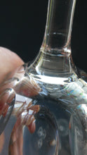 Load image into Gallery viewer, Set of FOUR Antique Cordial Glasses. Each with Etched Greek Key Pattern and Sliced Facets
