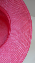 Load image into Gallery viewer, Vintage Bright Cerise Pink FORMAL Designer Hat; c 2000. Designed by EMMA B (unworn)
