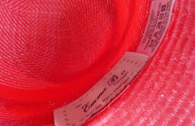 Load image into Gallery viewer, Vintage Bright Cerise Pink FORMAL Designer Hat; c 2000. Designed by EMMA B (unworn)
