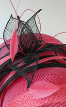 Load image into Gallery viewer, Vintage Bright Cerise Pink FORMAL Designer Hat; c 2000. Designed by EMMA B (unworn)
