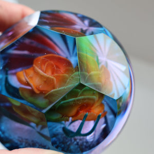 Rare 1995 AMORE Limited Edition (18 / 50) CAITHNESS Paperweight by Colin Terris