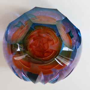 Rare 1995 AMORE Limited Edition (18 / 50) CAITHNESS Paperweight by Colin Terris