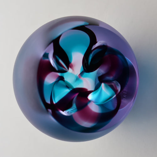 Fabulous LIMITED EDITION Scottish Caithness Glass Paperweight: ALTERNATION by Alastair MacIntosh; 2000