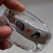 Load image into Gallery viewer, Vintage 1950s Vasart Paperweight Inside the Base of a Chunky Pin Dish or Small  Bowl
