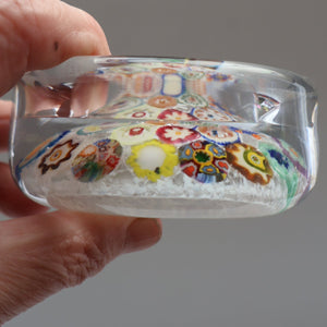 Vintage 1950s Vasart Paperweight Inside the Base of a Chunky Pin Dish or Small  Bowl