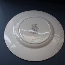 Load image into Gallery viewer, Large 1950s WEDGWOOD Plate. Dolphin Design by Sir Laurence Whistler. Pink Version
