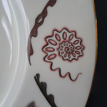 Load image into Gallery viewer, Large 1950s WEDGWOOD Plate. Dolphin Design by Sir Laurence Whistler. Pink Version
