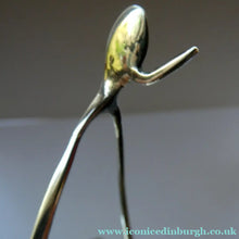 Load image into Gallery viewer, Antique Edwardian SILVER Pocket Watch Stand. Wishbone Design. Hallmarked 1906
