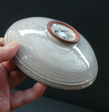 Load image into Gallery viewer, Margery Clinton Circular Shallow Bowl with a Hand-Painted Lustre Flowerhead
