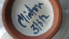 Load image into Gallery viewer, Margery Clinton Circular Shallow Bowl with a Hand-Painted Lustre Flowerhead
