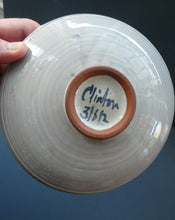 Load image into Gallery viewer, Margery Clinton Circular Shallow Bowl with a Hand-Painted Lustre Flowerhead

