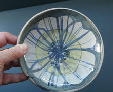Load image into Gallery viewer, Margery Clinton Circular Shallow Bowl with a Hand-Painted Lustre Flowerhead
