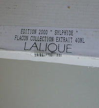 Load image into Gallery viewer, Lalique Parfum, Flacon Collection, Limited Edition &#39;Sylphide&#39; (2000) Perfume, 40ml bottle with nude
