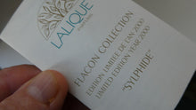 Load image into Gallery viewer, Lalique Parfum, Flacon Collection, Limited Edition &#39;Sylphide&#39; (2000) Perfume, 40ml bottle with nude
