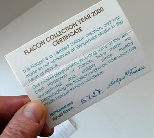 Lalique Parfum, Flacon Collection, Limited Edition 'Sylphide' (2000) Perfume, 40ml bottle with nude
