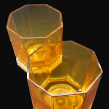 Load image into Gallery viewer, PAIR: Rosenthal Versace MEDUSA Limiere Rhapsody Amber Whisky Glasses
