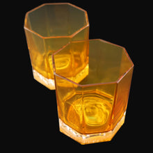 Load image into Gallery viewer, PAIR: Rosenthal Versace MEDUSA Limiere Rhapsody Amber Whisky Glasses
