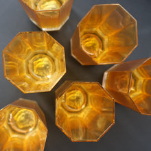 Load image into Gallery viewer, PAIR: Rosenthal Versace MEDUSA Limiere Rhapsody Amber Tall Highball Glasses
