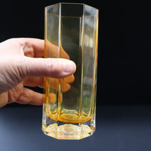 Load image into Gallery viewer, PAIR: Rosenthal Versace MEDUSA Limiere Rhapsody Amber Tall Highball Glasses
