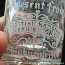 Load image into Gallery viewer, Saughton Park Edinburgh International Exhibition 1908 Souvenir Drinking Glasses
