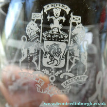 Load image into Gallery viewer, EDINBURGH INTERNATIONAL EXHIBITION 1908 Antique Souvenir. Set of Three Clear Glass Drinking Tumblers SAUGHTON PARK
