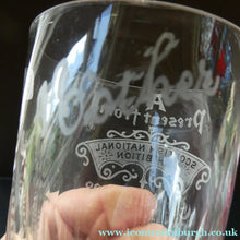 Load image into Gallery viewer, Saughton Park Edinburgh International Exhibition 1908 Souvenir Drinking Glasses
