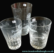 Load image into Gallery viewer, Saughton Park Edinburgh International Exhibition 1908 Souvenir Drinking Glasses

