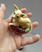 Load image into Gallery viewer, Vintage BESWICK Figurine of a Little Chihuahua Dog Lying on a Cushion
