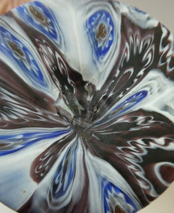 Vintage Fratelli Toso Fused Millefiori Satin Glass Vase