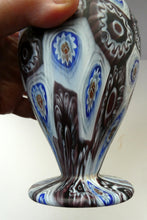 Load image into Gallery viewer, Vintage Fratelli Toso Fused Millefiori Satin Glass Vase
