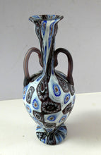 Load image into Gallery viewer, Vintage Fratelli Toso Fused Millefiori Satin Glass Vase
