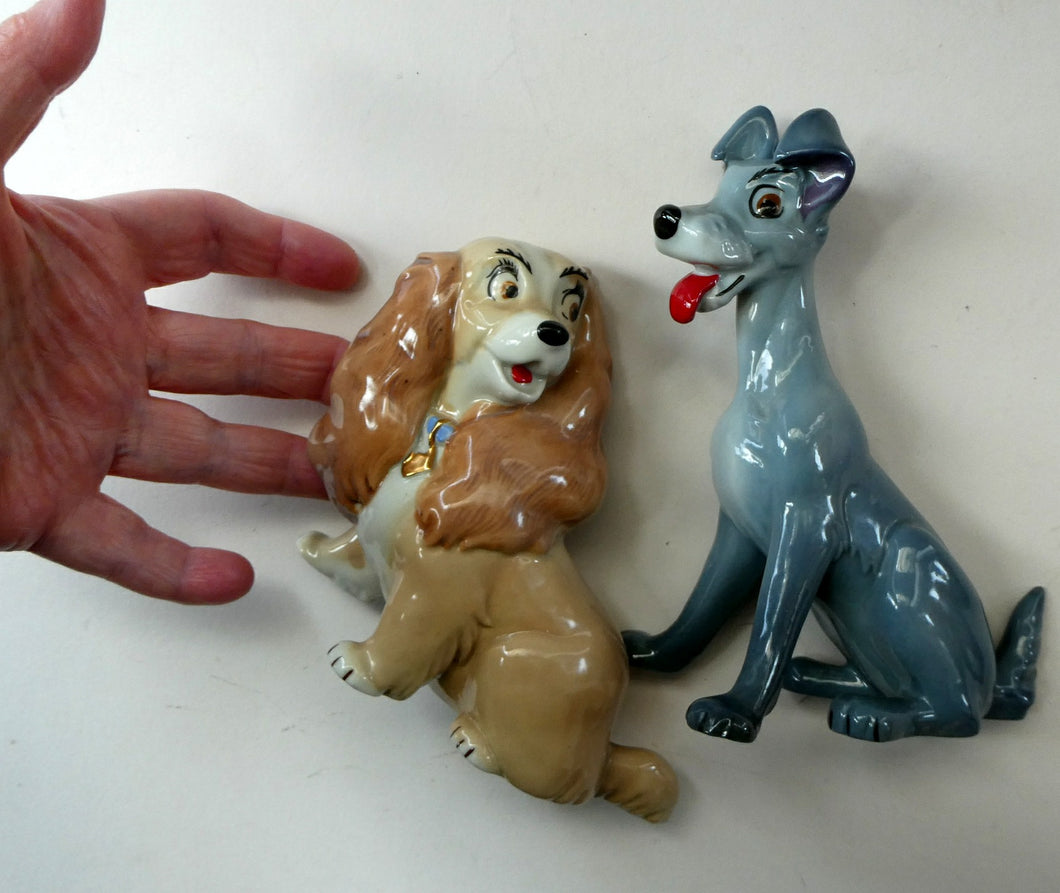 1960s Large Wade Figurines Lady and the Tramp