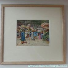Load image into Gallery viewer, 1909 Watercolour Painting of The Rambla, Barcelona by WILLIAM WIEHE COLLINS (1862-1951)
