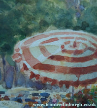 Load image into Gallery viewer, 1909 Watercolour Painting of The Rambla, Barcelona by WILLIAM WIEHE COLLINS (1862-1951)
