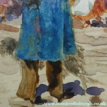 Load image into Gallery viewer, 1909 Watercolour Painting of The Rambla, Barcelona by WILLIAM WIEHE COLLINS (1862-1951)
