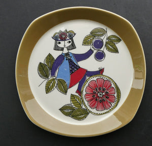 1960s NORWEGIAN PLATE by Figgjo Flint (Corsica Design) by Turi Gramstad