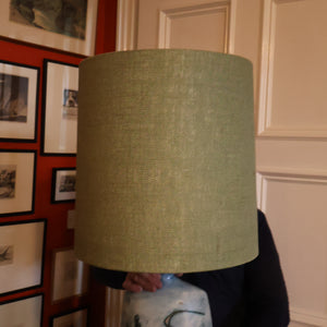 LARGE 1970s TREMAEN "Gwarra" Lamp Base & Original Hessian Shade by Peter Ellery
