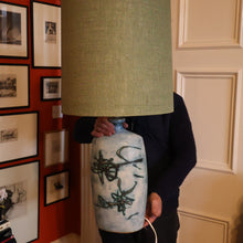 Load image into Gallery viewer, LARGE 1970s TREMAEN &quot;Gwarra&quot; Lamp Base &amp; Original Hessian Shade by Peter Ellery
