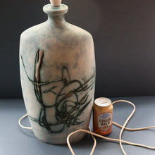 Load image into Gallery viewer, LARGE 1970s TREMAEN &quot;Gwarra&quot; Lamp Base &amp; Original Hessian Shade by Peter Ellery
