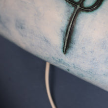 Load image into Gallery viewer, LARGE 1970s TREMAEN &quot;Gwarra&quot; Lamp Base &amp; Original Hessian Shade by Peter Ellery
