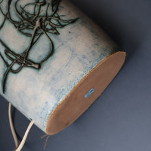 Load image into Gallery viewer, LARGE 1970s TREMAEN &quot;Gwarra&quot; Lamp Base &amp; Original Hessian Shade by Peter Ellery
