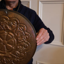 Load image into Gallery viewer, LARGE Early 20th Century Arts and Crafts Copper Decorative Tray or Wall Charger. 15 inches
