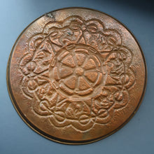 Load image into Gallery viewer, LARGE Early 20th Century Arts and Crafts Copper Decorative Tray or Wall Charger. 15 inches
