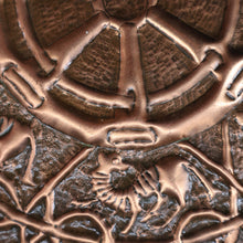Load image into Gallery viewer, LARGE Early 20th Century Arts and Crafts Copper Decorative Tray or Wall Charger. 15 inches
