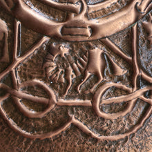 Load image into Gallery viewer, LARGE Early 20th Century Arts and Crafts Copper Decorative Tray or Wall Charger. 15 inches
