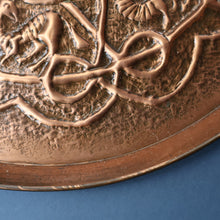 Load image into Gallery viewer, LARGE Early 20th Century Arts and Crafts Copper Decorative Tray or Wall Charger. 15 inches
